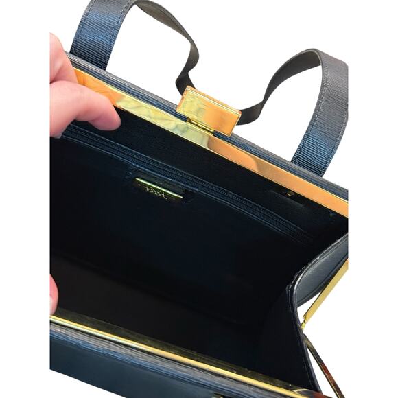 Nina Ricci VINTAGE Shoulder Bag in Navy Blue - Picture 6 of 10